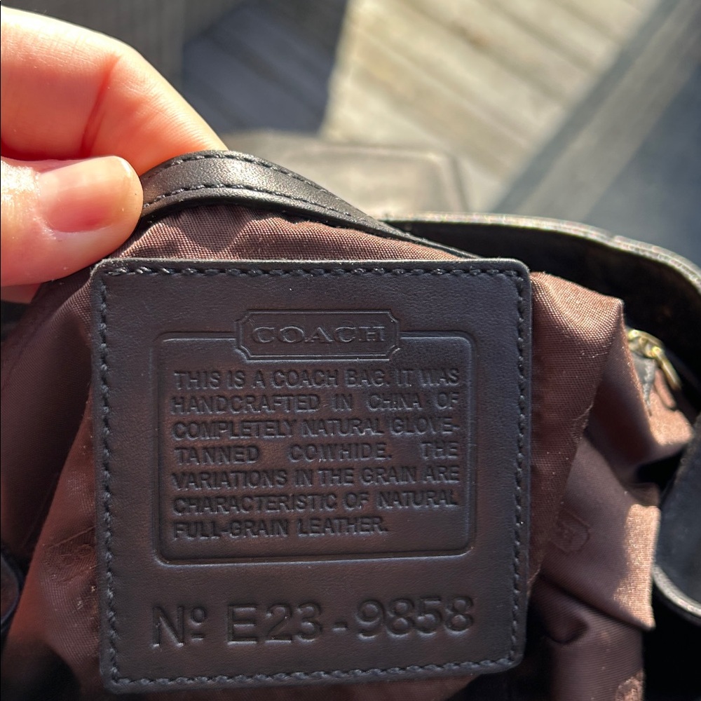 Coach Black Leather Backpack - image 6